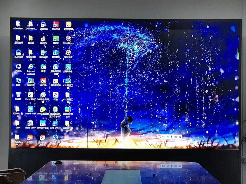 四川旺蒼縣社區液晶拼接屏項目